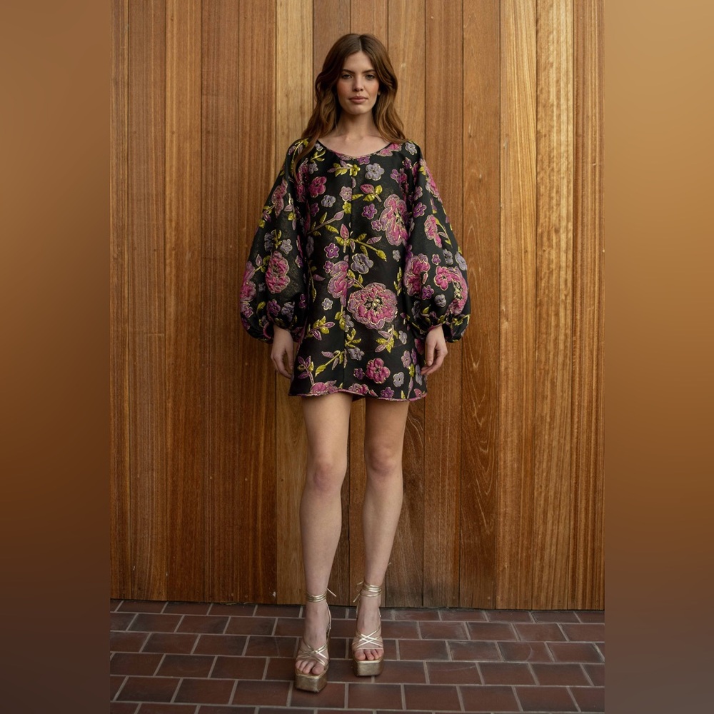 Arianne Elmy Black and Pink Good Luck Dress